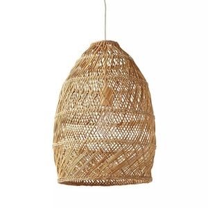 Serena & Lily Headlands Rattan Bell Pendant (1)